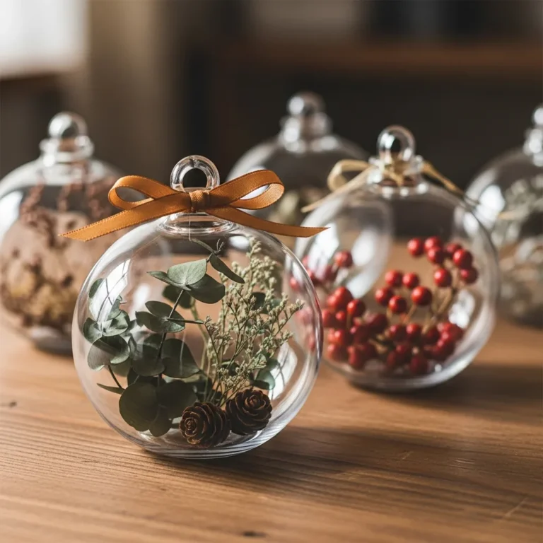 How to Make Your Own Christmas Baubles From the Garden