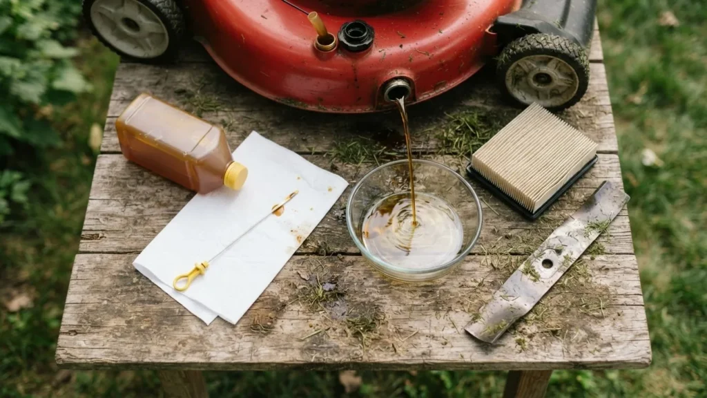 SAE 30 Oil in a Lawn Mower: The Straight Decision Guide